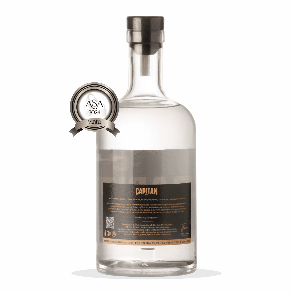 Capitán Gin Etiqueta Negra — dorso
