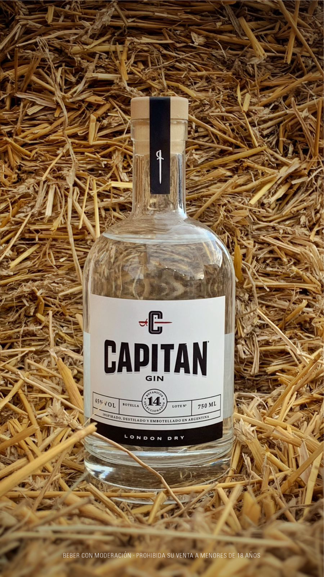 Capitán Gin London Dry y Etiqueta Negra